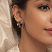 The emerald ruby Mango stud